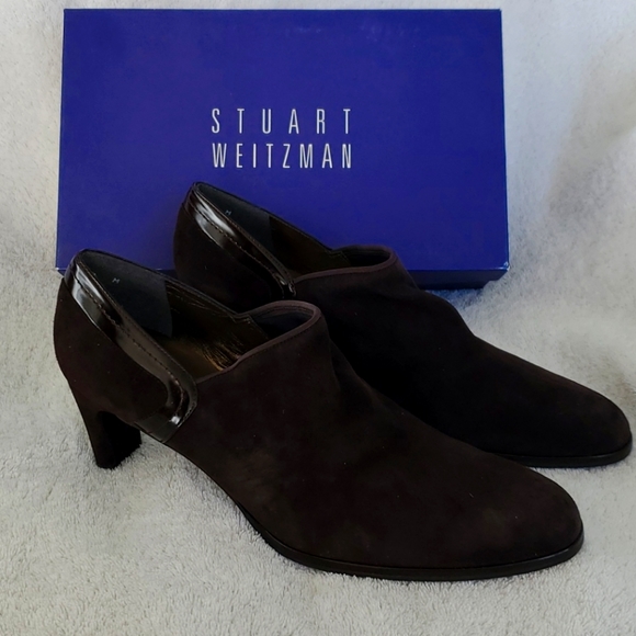 STUART WEITZMAN Booties in brown suede Sytle Bluff  SZ 11 - Picture 1 of 9